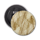 Rustic Sheer Cream Lace Leaves Button Flesopener (Voorkant)