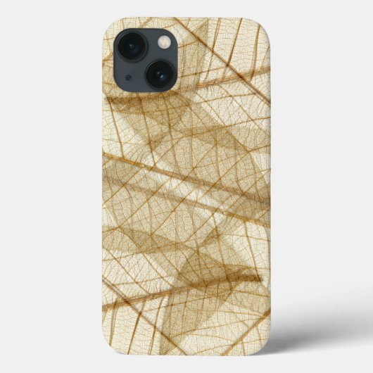 Rustic Sheer Cream Lace Leaves Case-Mate iPhone Case (Achterkant)