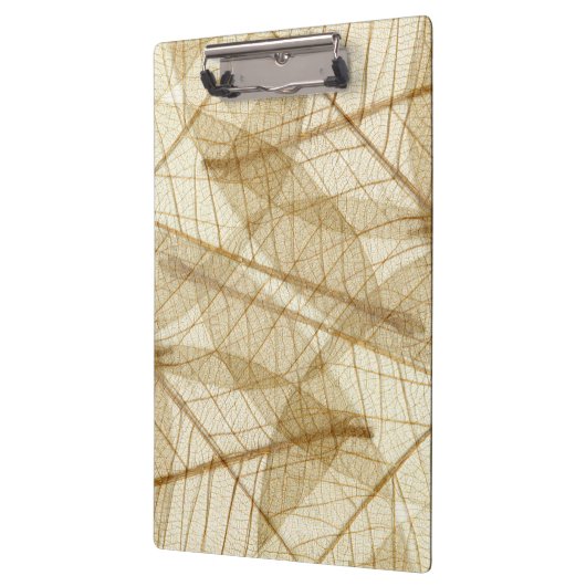 Rustic Sheer Cream Lace Leaves Klembord (Links)