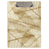 Rustic Sheer Cream Lace Leaves Klembord (Voorkant)