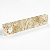 Rustic Sheer Cream Lace Leaves Naambordje
