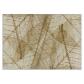 Rustic Sheer Cream Lace Leaves Snijplank (Voorkant)