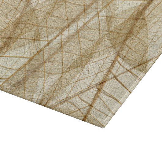 Rustic Sheer Cream Lace Leaves Snijplank (Hoek)