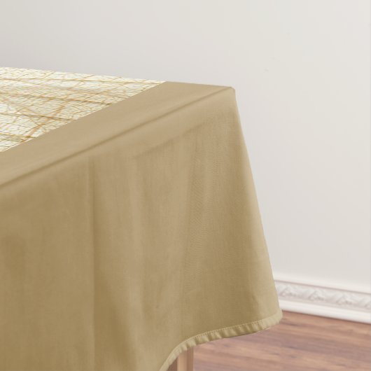 Rustic Sheer Cream Lace Leaves Tafelkleed (Voorbeeld)