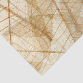 Rustic Sheer Cream Lace Leaves Tissuepapier (Detail)