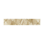 Rustic Sheer Cream Lace Leaves Uitnodigingen Wikkel (Vlak)