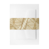 Rustic Sheer Cream Lace Leaves Uitnodigingen Wikkel (Voorkant Voorbeeld)