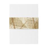 Rustic Sheer Cream Lace Leaves Uitnodigingen Wikkel (Achterkant Voorbeeld)
