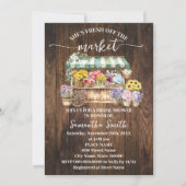 Rustic She's Fresh Off the Market Bridal Shower Kaart (Voorkant)