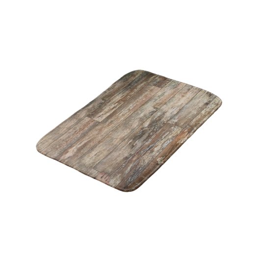 Rustic Shiplap Beach Bathroom Decor Bath Mat (Gekanteld)