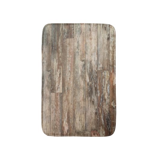 Rustic Shiplap Beach Bathroom Decor Bath Mat (Voorkant Verticaal)
