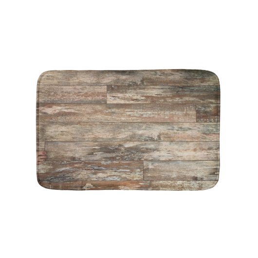 Rustic Shiplap Beach Bathroom Decor Bath Mat (Voorkant)