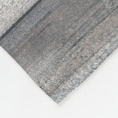 Rustic Shiplap Wood Plank Monogramed Name Quote Fleece Deken (Hoek)