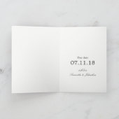 Rustic Silver Birch Tree Baby kondiging Aankondiging (Binnen)