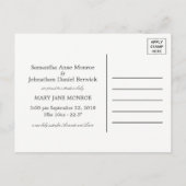 Rustic Silver Birch Tree Baby kondiging Aankondigingskaart (Achterkant)