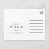 Rustic Silver Birch Tree Baby kondiging Aankondigingskaart (Achterkant)