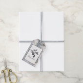 Rustic Silver Birch Tree Baby shower Cadeaulabel (Met Touw)