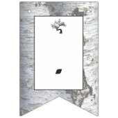 Rustic Silver Birch Tree Baby shower Vlaggetjes (Tweede vlag)