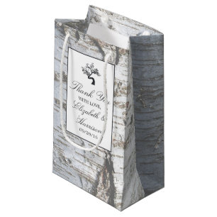 Rustic Silver Birch Tree Wedding Klein Cadeauzakje