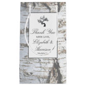 Rustic Silver Birch Tree Wedding Klein Cadeauzakje (Voorkant)
