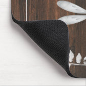 Rustic Silver Dragonfly Persoonlijke Muismat (Hoek)