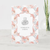 Rustic Silver en Blush Pink Roses Muslim Wedding (Voorkant)