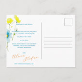 Rustic Simple 1 Photo Arch Bewaar de datum Briefkaart (Achterkant)