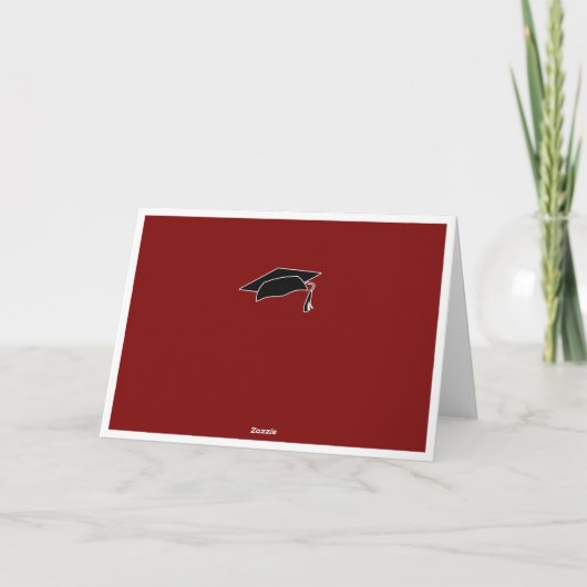 Rustic Simple Felicitaties Afstuderen Afstuderen Kaart (Achterkant)