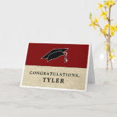 Rustic Simple Felicitaties Afstuderen Afstuderen Kaart (Gele Bloem)