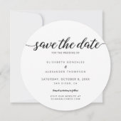 Rustic Simple Wood Barn No photoWedding Save The Date (Achterkant)