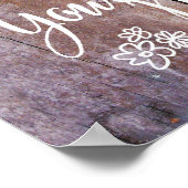 Rustic Sit overal waar je hartverlangen naar een h Poster (Hoek)