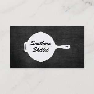 RUSTIC SKILLET LOGO VOOR RESTAURANTS, CATERING I VISITEKAARTJE