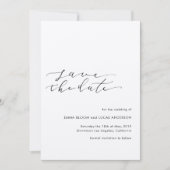 Rustic slaat de datum op save the date (Voorkant)