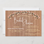 Rustic Slat Wood Colorful Leaf Vrijgezellenfeest Kaart (Voorkant)