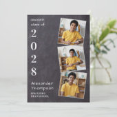 Rustic Slate 3 Foto Afstuderen Afstuderen Kaart (Staand voorkant)