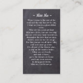 Rustic Slate Funeral Photo Memorial Prayer Kaart Contactkaartje (Achterkant)