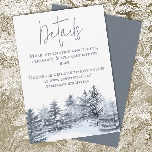 Rustic Slate Gray Forest Wedding Details Advice Ca Advieskaart