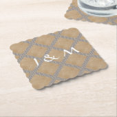 Rustic Slate Grey wegwerptafel Kartonnen Onderzetters (Gebogen)