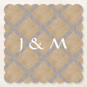 Rustic Slate Grey wegwerptafel Kartonnen Onderzetters (Voorkant)