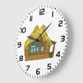 Rustic Slavic Log House Traditional Thatched Roof Grote Klok (Hoek)