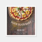 Rustic Slice Pizza Baby shower Servet (Voorkant)