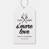 Rustic S'more Love Kraft Wedding Favor Labels Cadeaulabel (Voorkant)