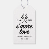 Rustic S'more Love Kraft Wedding Favor Labels Cadeaulabel (Achterkant)