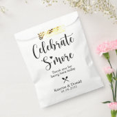 Rustic S'more Love Wedding Favor Bag Bedankzakje (Gezegeld)