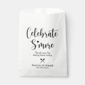 Rustic S'more Love Wedding Favor Bag Bedankzakje (Voorkant)