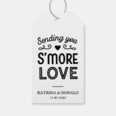 Rustic S'more Love Wedding Gift Labels Cadeaulabel (Achterkant)