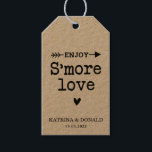 Rustic S'more Love Wedding Gift Labels Cadeaulabel<br><div class="desc">S'more Love Country Wedding. Voeg een leuke kleur en unieke stijl toe aan je bruiloft of vrijgezellenfeest. Een vrijgezellenfeest-gunsttas is een geweldige aanvulling op partijplanning. Deze unieke tassen zullen gemakkelijk als geschenk worden gebruikt en kunnen als een mooie decoratie dienen op je trouwreceptie of vrijgezellenfeest. Het perfecte hoopje voor je...</div>
