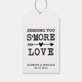 Rustic S'more Love Wedding Gift Labels Cadeaulabel (Achterkant)