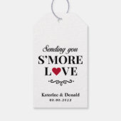 Rustic S'more Love Wedding Gift Labels Cadeaulabel (Achterkant)