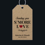 Rustic S'more Love Wedding Gift Labels Cadeaulabel<br><div class="desc">S'more Love Country Wedding. Voeg een leuke kleur en unieke stijl toe aan je bruiloft of vrijgezellenfeest. Een vrijgezellenfeest-gunsttas is een geweldige aanvulling op partijplanning. Deze unieke tassen zullen gemakkelijk als geschenk worden gebruikt en kunnen als een mooie decoratie dienen op je trouwreceptie of vrijgezellenfeest. Het perfecte hoopje voor je...</div>